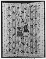 Embroidered coverlet (Colcha), Doña Rosa Solís y Menéndez, Cotton embroidered with silk, Mexican