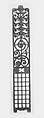 Elevator panel from the Manhattan Building, Chicago, Illinois, Designed by William LeBaron Jenney (1832–1907), Cast iron, American