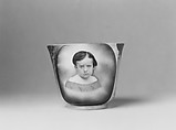 Cup and Saucer, Rudolph T. Lux (b. Germany, 1815–1868), Porcelain, American