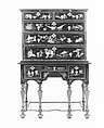 High chest of drawers, Japanned soft maple, poplar, white pine, American