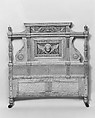 Bedstead from the Henry Gurdon Marquand House, New York City, Bird's-eye maple, maple, and tulip poplar, American