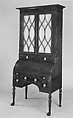Cylinder Desk and Bookcase, Attributed to Duncan Phyfe (American (born Scotland), near Lock Fannich, Ross-Shire, Scotland 1768/1770–1854 New York), Mahogany, mahogany veneer, satinwood, gilded
gesso with yellow poplar, white pine, American