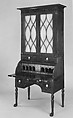 Cylinder Desk and Bookcase, Attributed to Duncan Phyfe (American (born Scotland), near Lock Fannich, Ross-Shire, Scotland 1768/1770–1854 New York), Mahogany, mahogany veneer, satinwood, gilded
gesso with yellow poplar, white pine, American
