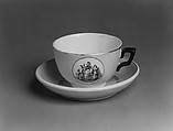 Cup and Saucer, Glasgow Pottery Company (1856–1906), Earthenware, American
