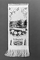 Bookmark, E. J. Neale and Company, Woven silk, American, Shaker