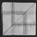 Neckerchief, United Society of Believers in Christ’s Second Appearing (“Shakers”) (American, active ca. 1750–present), Cotton, woven, American, Shaker