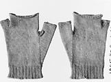Gloves, United Society of Believers in Christ’s Second Appearing (“Shakers”) (American, active ca. 1750–present), Cotton, knitted, American, Shaker