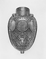 Full-size pattern for facsimile of front half of body of Bryant Vase, Tiffany & Co., Copper, metal alloy, lead, American