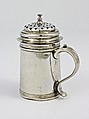 Pepper Box, William Pollard (1690–1740), Silver, American
