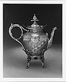 Teapot, Rogers, Smith and Company (1857–77), Silver plate, American
