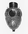Full-size pattern for facsimile of back half of body of Bryant Vase, Tiffany & Co.  American, Copper, metal alloy, lead, American