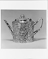 Teapot, Andrew Ellicott Warner (1786–1870), Silver, American