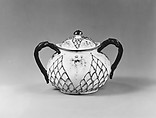 Covered Sugar Bowl, Knowles, Taylor, and Knowles (1870–1929), Porcelain, American