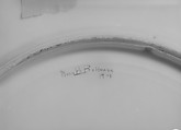 Plate, Marie B. Bohmann, Porcelain, overglaze enamel decoration, American