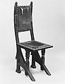 Chair, Carlo Bugatti Italian, Oak, American