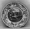 Plate, James and Ralph Clews  British, Earthenware, transfer-printed, British (American market)