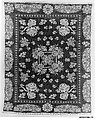 Coverlet, Wool, cotton, woven, American
