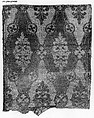 Woven sample, Silk and wool, Damask, woven, British