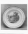 Plate, Porcelain, transfer-printed, British (American market)