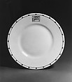 Plate, Designed by Frank Lloyd Wright (American, Richland Center, Wisconsin 1867–1959 Phoenix, Arizona), Earthenware, American