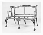 Settee, Mahogany, maple, cedar, birch, white pine, American