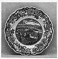 Plate, James and Ralph Clews  British, Earthenware, transfer-printed, British (American market)