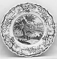 Soup Plate, James and Ralph Clews  British, Earthenware, transfer-printed, British (American market)