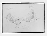 Switzerland 1870 Sketchbook, John Singer Sargent (American, Florence 1856–1925 London), Black impressed cardboard (cover); Various media on off-white wove paper, American