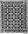 Quilt, Oak Leaf pattern, Cotton, American