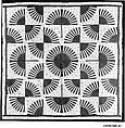 Quilt, Fan pattern, Cotton, American