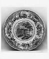 Plate, Earthenware, transfer-printed, British (American market)