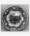 Plate, James and Ralph Clews British, Earthenware, transfer-printed, British (American market)
