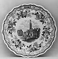 Plate, Job & John Jackson, Earthenware, transfer-printed, British (American market)