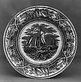 Plate, G. L. Ashworth & Bros. Ltd., Earthenware, transfer-printed, British (American market)