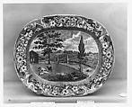 Plate, Joseph Stubbs, Earthenware, transfer-printed, British (American market)