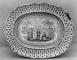 Platter, Thomas Green, Earthenware, transfer-printed, British (American market)