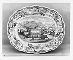Platter, James and Ralph Clews  British, Earthenware, transfer-printed, British (American market)