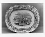 Platter, Francis Morley & Co., Earthenware, transfer-printed, British (American market)