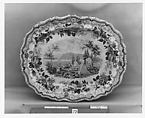 Platter, Job & John Jackson, Earthenware, transfer-printed, British (American market)