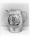 Jug, T. Johnson, Earthenware, transfer-printed, British