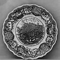 Plate, William Adams & Sons  British, Earthenware, transfer-printed, British (American market)