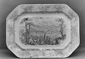 Platter, William Ridgway, Son & Co., Earthenware, transfer-printed, British (American market)