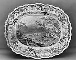 Platter, James and Ralph Clews  British, Earthenware, transfer-printed, British (American market)