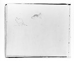 Two Cats (from Sketchbook), Francis William Edmonds American, Graphite on off-white wove paper, American