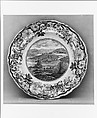 Plate, James and Ralph Clews  British, Earthenware, transfer-printed, British (American market)