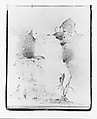 Sketchbook of Figure and Landscape Subjects, Francis William Edmonds (American, Hudson, New York 1806–1863 Bronxville, New York), Drawings in graphite and pen and brown ink on off-white wove paper, bound in marbled paper with leather spine and corners, American
