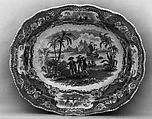Dish, William Adams & Sons British, Earthenware, transfer-printed, British (American market)