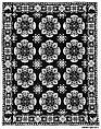 Coverlet, Probably Asahel Phelps, Cotton and wool warp and weft, woven, American