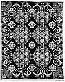 Coverlet, Agriculture & Manufactures pattern, Wool and cotton, woven, American