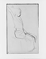 Javanese Dancer in Profile Fixing Her Hair (from Sketchbook of Javanese Dancers), John Singer Sargent American, Graphite on off-white wove paper, American